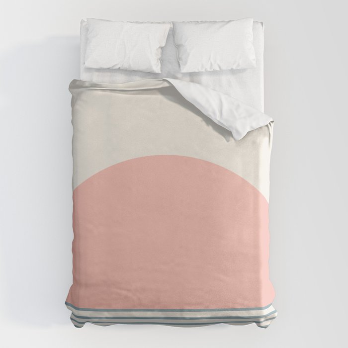 Sunrise Sunset V - Pink Blue Duvet Cover