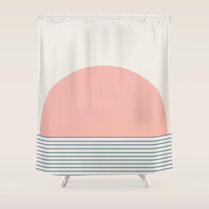 Sunrise Sunset V - Pink Blue Shower Curtain