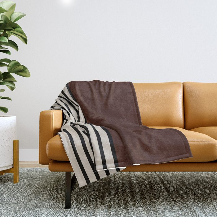 Sunrise Sunset Iii - Deep Red Throw Blanket