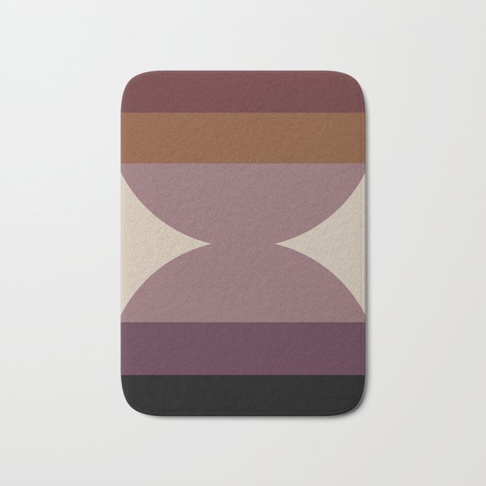 Retro Minimalism - Purple Autumn Bath Mat
