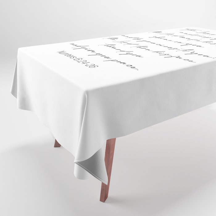 The Lord Bless You  - Numbers 6:24-26 Tablecloth
