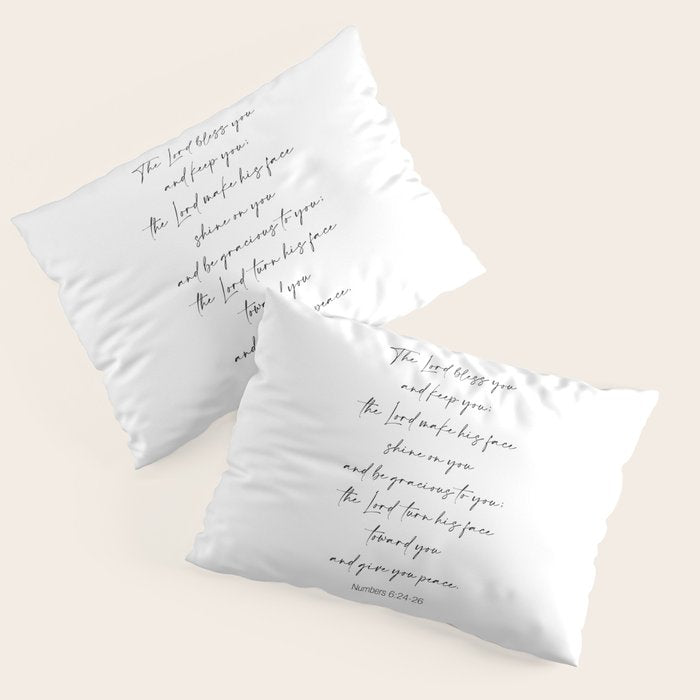 The Lord Bless You  - Numbers 6:24-26 Pillow Sham