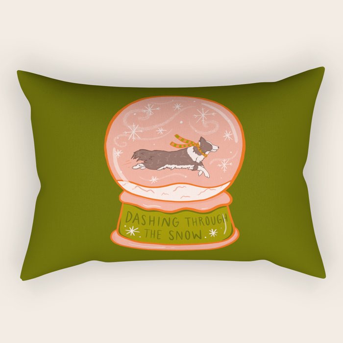 Dashing Through The Snow Rectangular Pillow