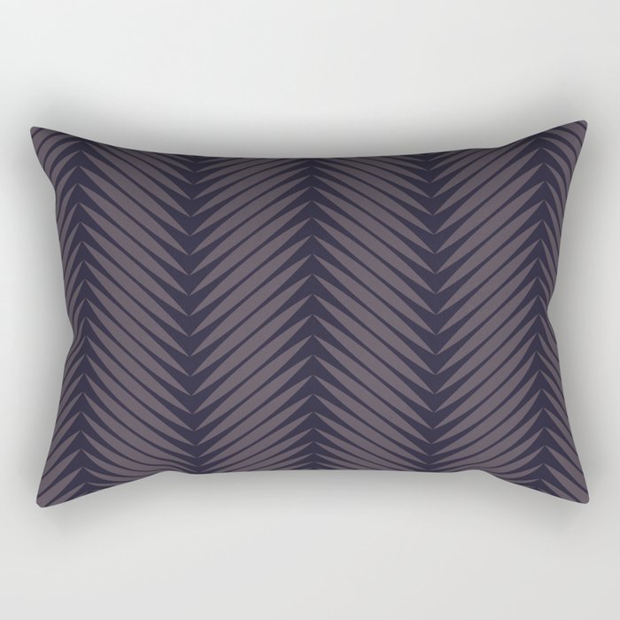 Palm Leaf Pattern - Midnight Rectangular Pillow