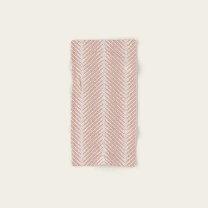 Palm Leaf Pattern - Neutral Beige Bath Towel