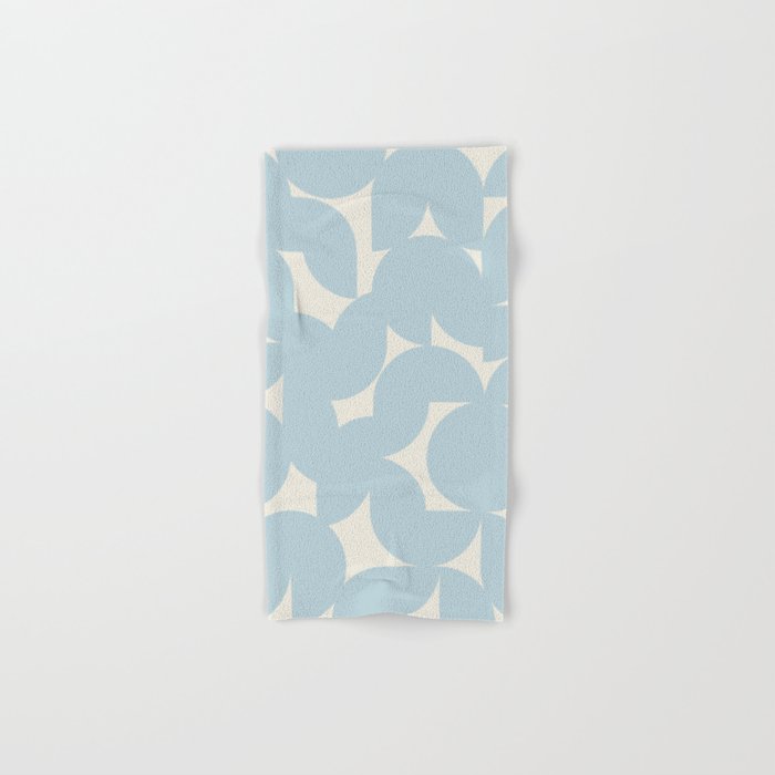 Contemporary Geometric Shapes - Soft Blue Bath Towel