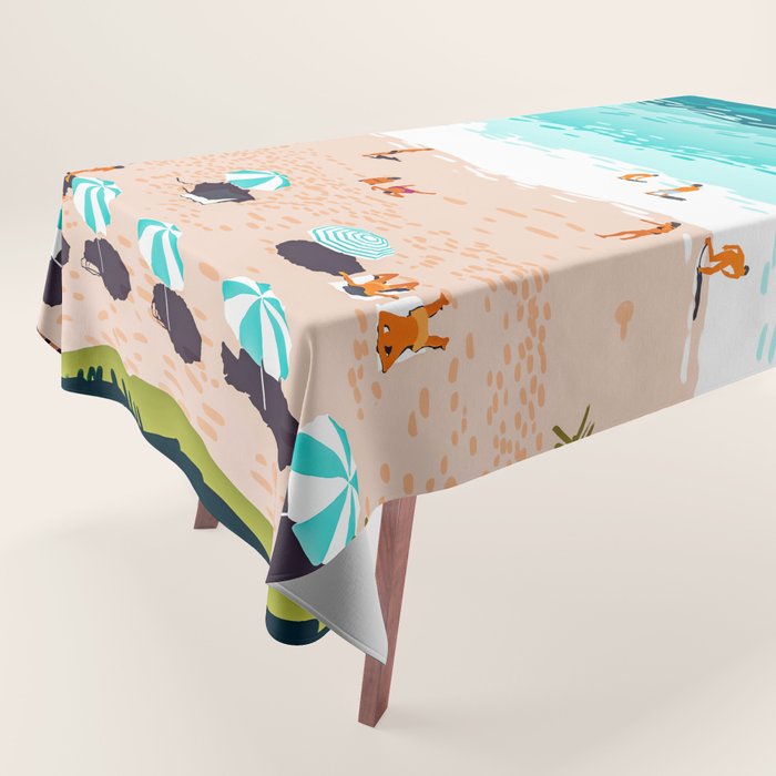 Dream In Colors Borrowed From The Sea | Ocean Tropical Beachy Summer | Swim Surf Travel Vacation Tablecloth