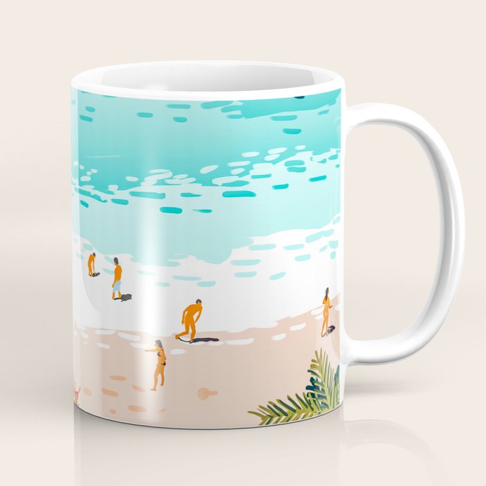 Dream In Colors Borrowed From The Sea | Ocean Tropical Beachy Summer | Swim Surf Travel Vacation Coffee Mug