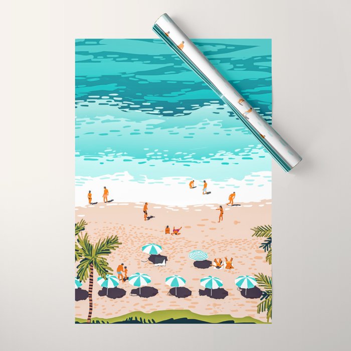Dream In Colors Borrowed From The Sea | Ocean Tropical Beachy Summer | Swim Surf Travel Vacation Wrapping Paper