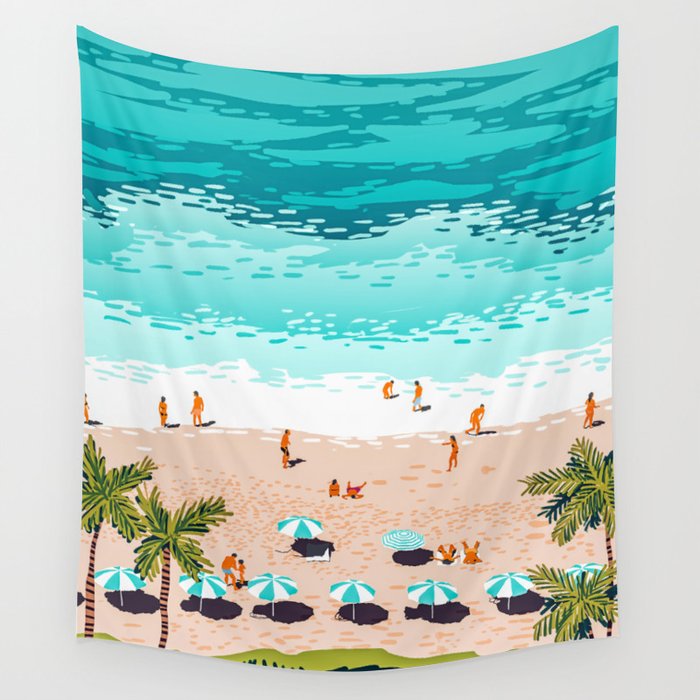 Dream In Colors Borrowed From The Sea | Ocean Tropical Beachy Summer | Swim Surf Travel Vacation Wall Tapestry