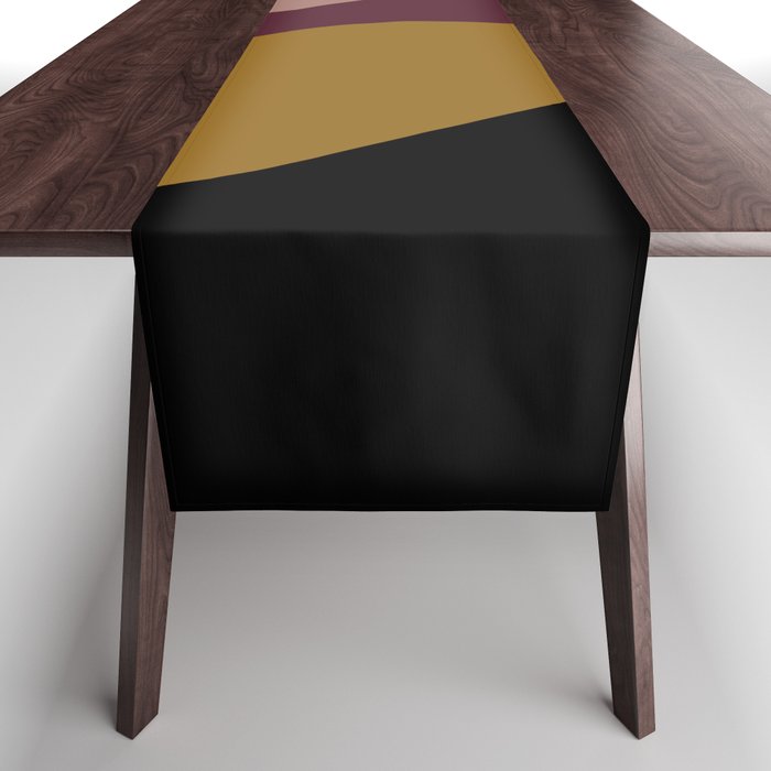 Abstract Color Waves - Bold Retro Table Runner