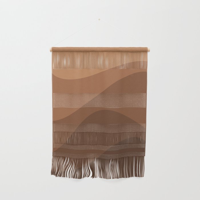 Abstract Color Waves - Desert Tones Wall Hanging