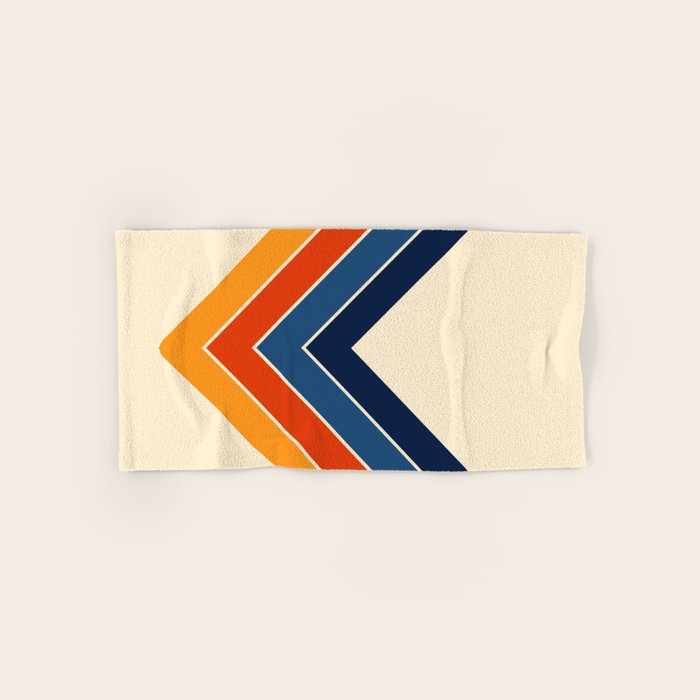 Colorful V Shape Retro Stripes Chilseongsin Bath Towel