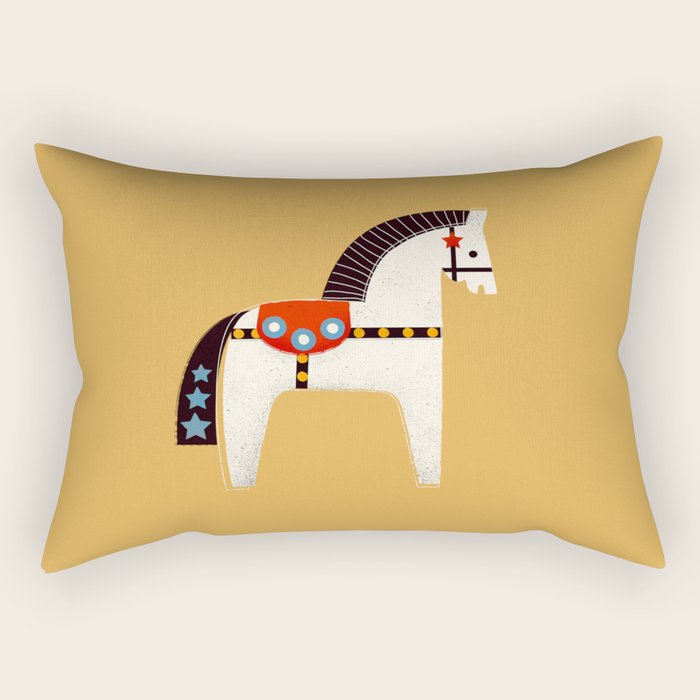 Festive Pony - Illustration Rectangular Pillow