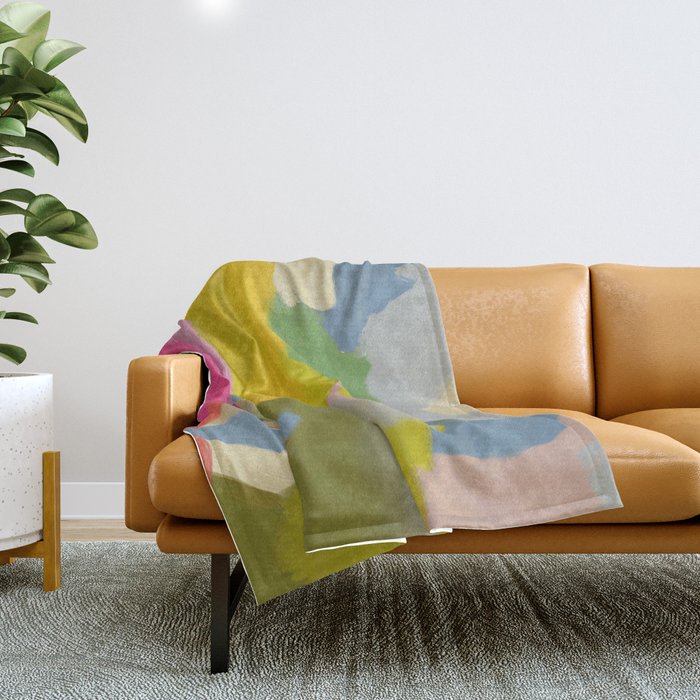 Landscape Abstract 1/11/19 Throw Blanket