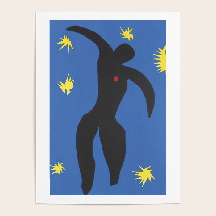 Henri Matisse, Icarus (Icare) From Jazz Collection, 1947, Artwork, Men, Women, Youth Poster