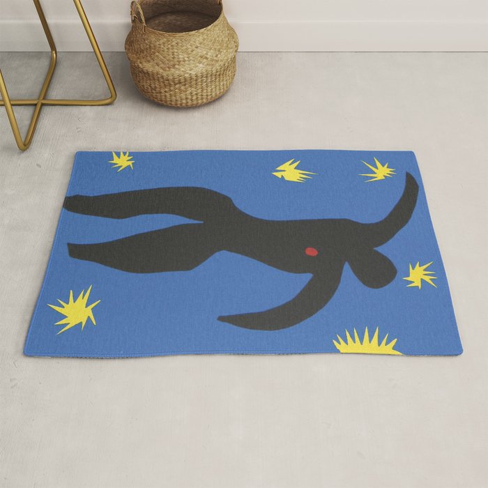 Henri Matisse, Icarus (Icare) From Jazz Collection, 1947, Artwork, Men, Women, Youth Rug