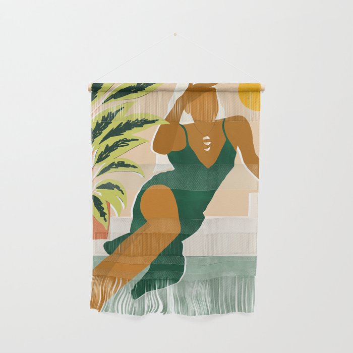 The Wait Is Long But My Dream Of You Does Not End #Illustration Wall Hanging