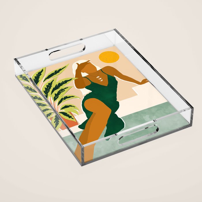 The Wait Is Long But My Dream Of You Does Not End #Illustration Acrylic Tray