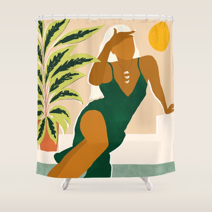 The Wait Is Long But My Dream Of You Does Not End #Illustration Shower Curtain