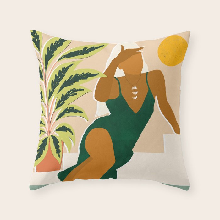 The Wait Is Long But My Dream Of You Does Not End #Illustration Throw Pillow
