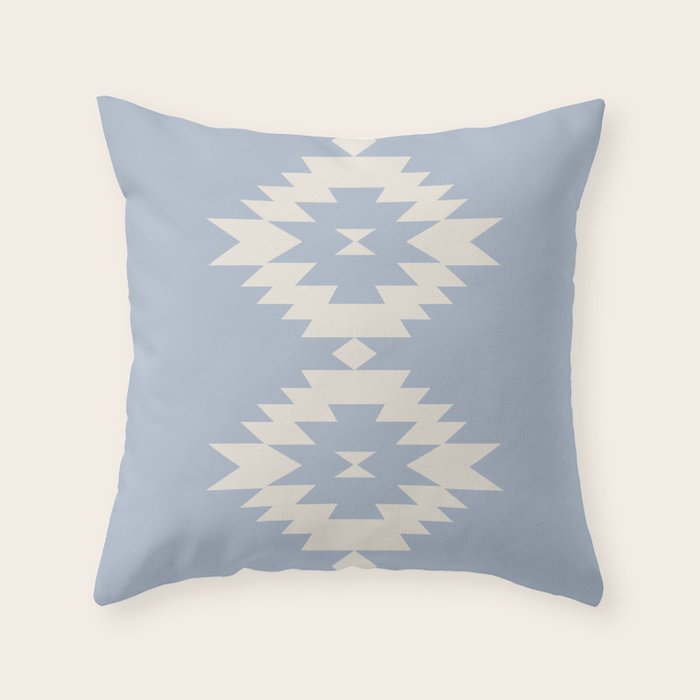 Southwestern Minimalism - Sky Blue Throw Pillow