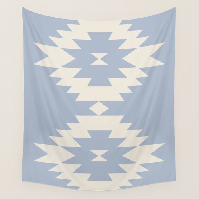 Southwestern Minimalism - Sky Blue Wall Tapestry