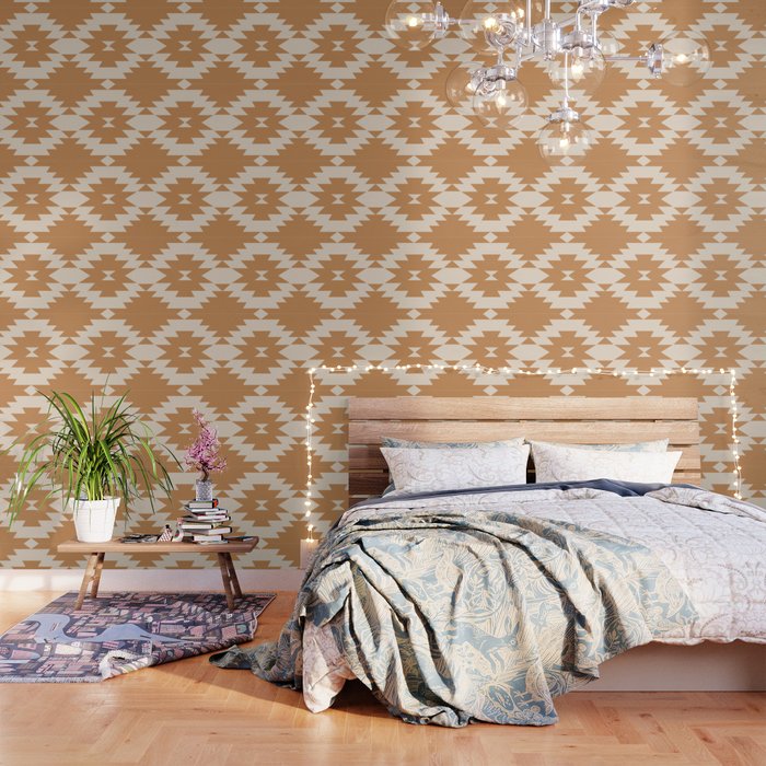 Southwestern Minimalism - Desert Orange Wallpaper