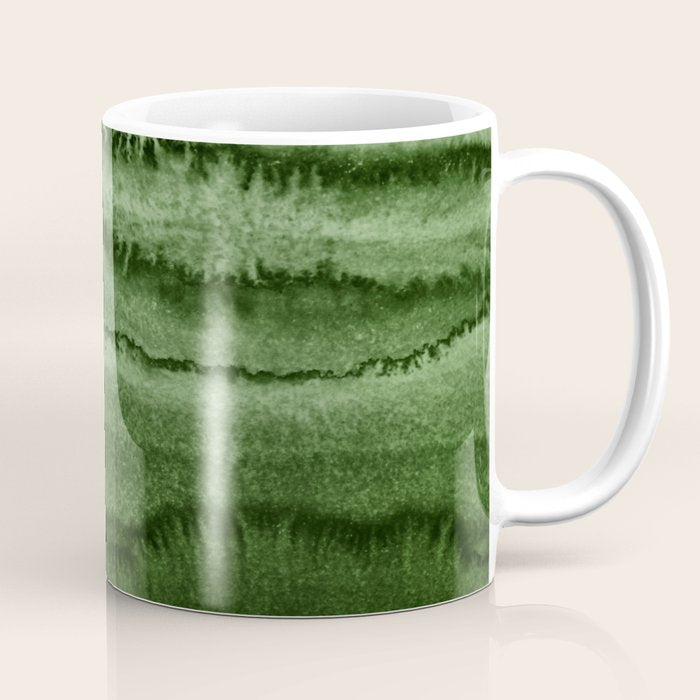 Within The Tides Forest Green By Monika Strigel Coffee Mug