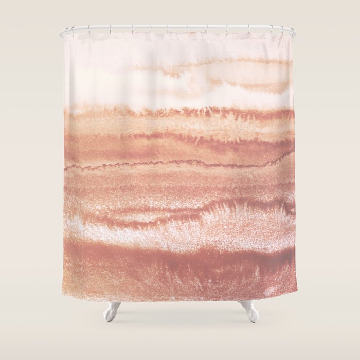 Within The Tides Burnish Earth By Monika Strigel Shower Curtain