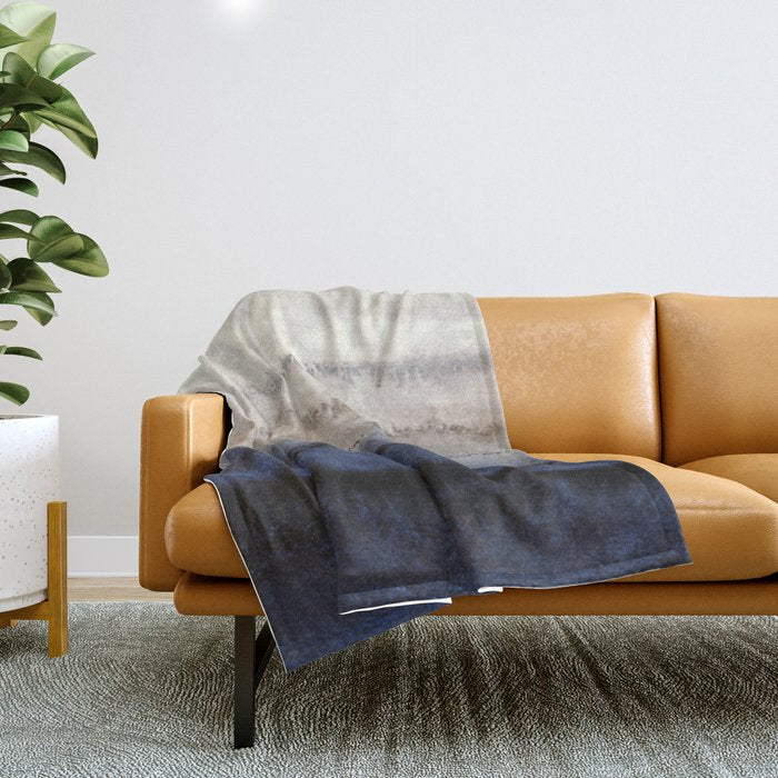 Within The Tides Winter Blues By Monika Strigel Throw Blanket