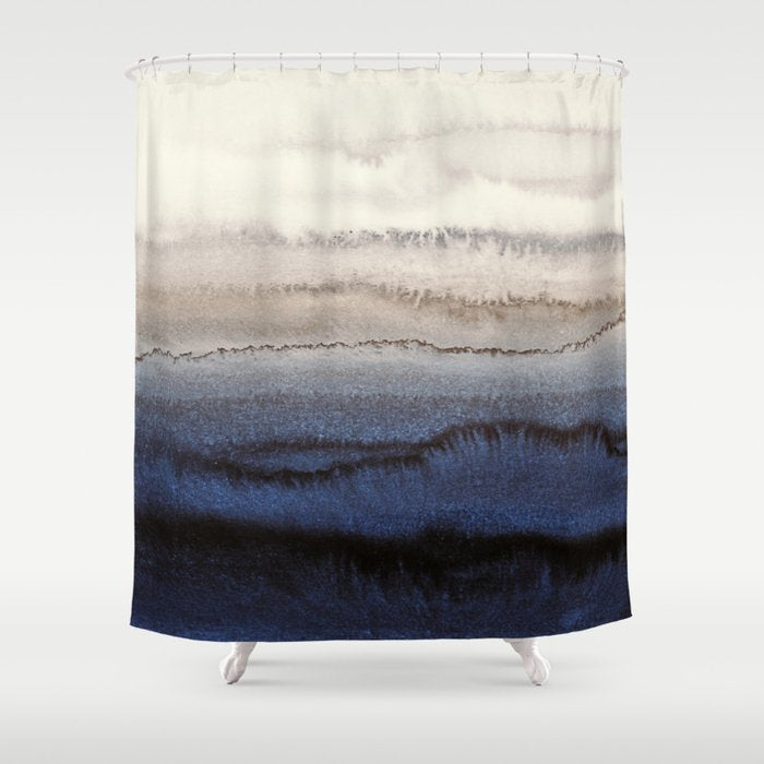 Within The Tides Winter Blues By Monika Strigel Shower Curtain