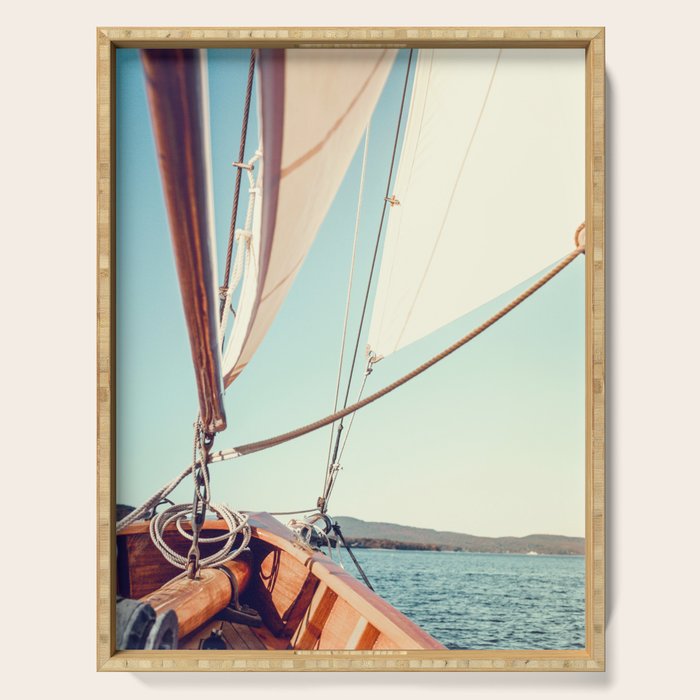 Setting Course X Nautical Art Serving Tray