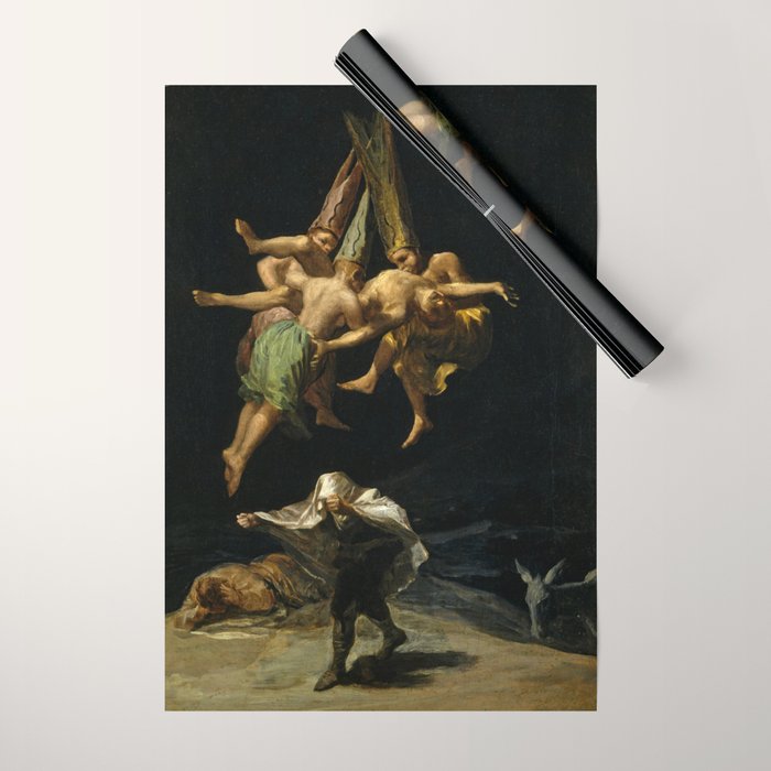 Francisco Goya "Witches' Flight Also Known As Witches In Flight Or Witch" Wrapping Paper