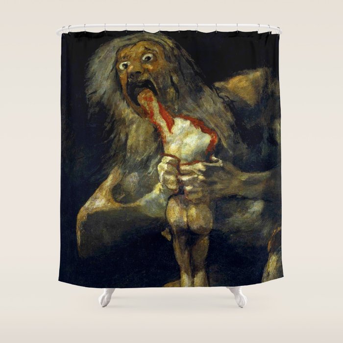Francisco Goya "Saturn Eating His Son" Shower Curtain