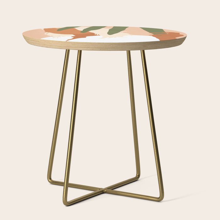 Musafir | Traveler Feminism Woman Of Color In White Shirt | Palm Tropical Minimal Bohemian Fashion  Side Table