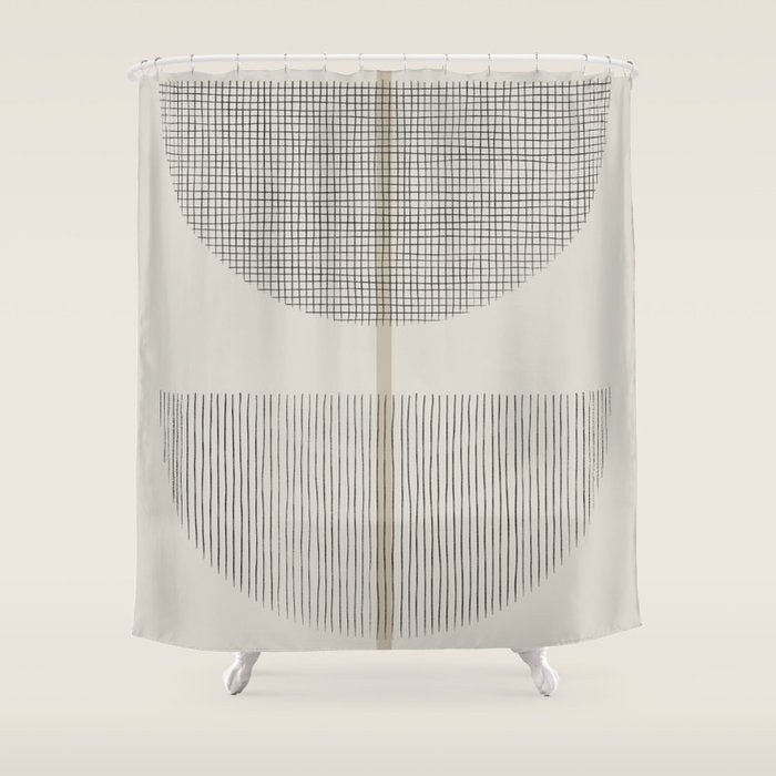 Geometric Composition Iii Shower Curtain