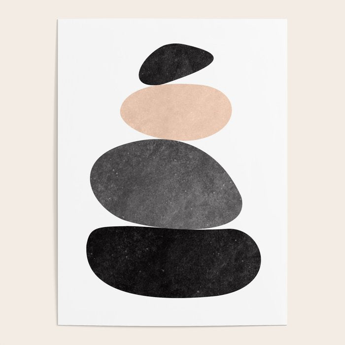 Peaceful, Zen, Balance, Geometric Art Poster