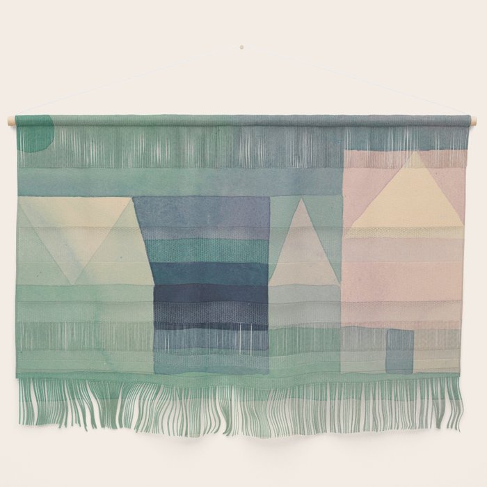 Paul Klee "Three Houses 1922" Wall Hanging