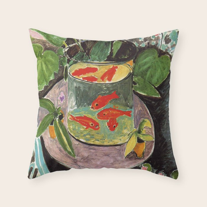 Henri Matisse Goldfish 1911, Goldfishes Artwork, Men, Women, Youth Throw Pillow