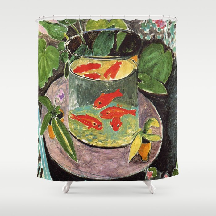 Henri Matisse Goldfish 1911, Goldfishes Artwork, Men, Women, Youth Shower Curtain