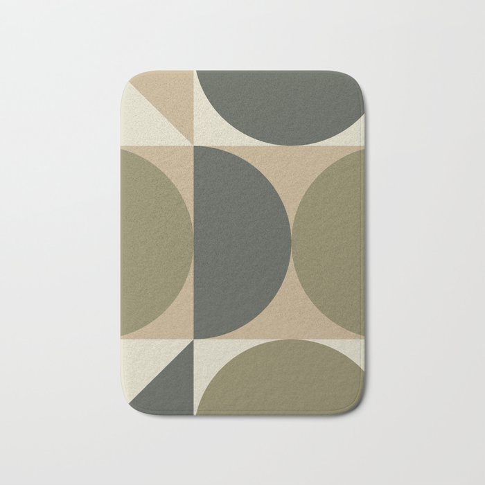 Abstract Scandinavian Art 342 Mid Century Modern Bath Mat