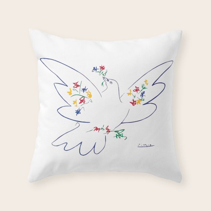 Pablo Picasso Dove Of Peace 1949 Artwork Shirt, Reproduction Throw Pillow