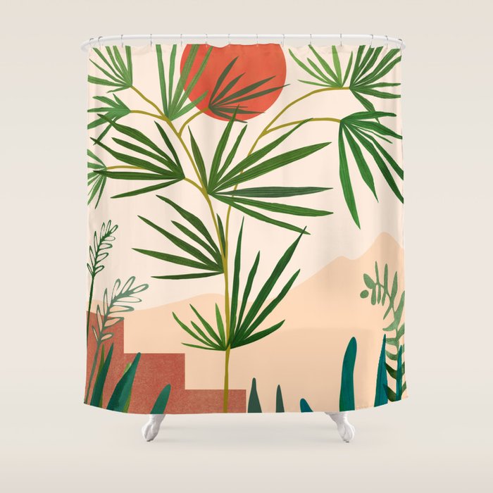 Weekend In Mojave Desert Landscape Shower Curtain