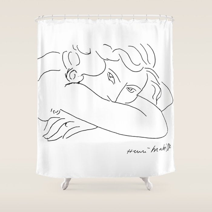 Young Woman With Face Buried In Arms (Jeune Femme Le Visage Enfoui Dans Les Bras), Henri Matisse, Ar Shower Curtain