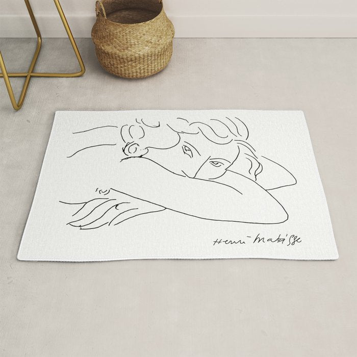 Young Woman With Face Buried In Arms (Jeune Femme Le Visage Enfoui Dans Les Bras), Henri Matisse, Ar Rug