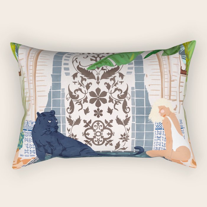 Frienaissance #Painting #Wildlife #Illustration Rectangular Pillow
