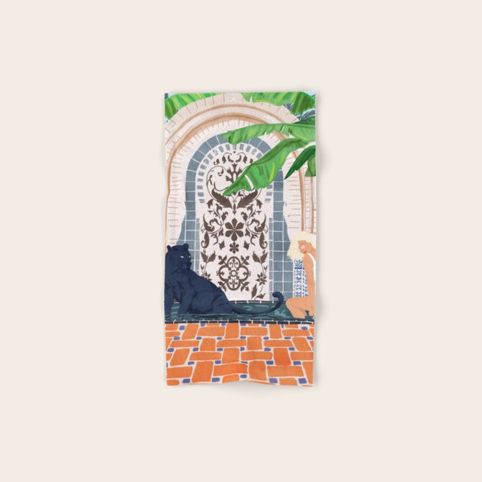 Frienaissance #Painting #Wildlife #Illustration Bath Towel
