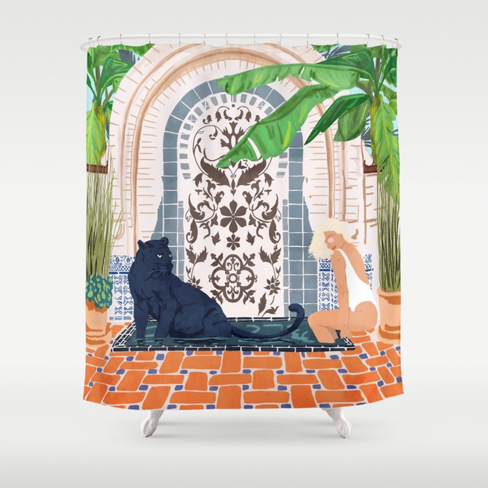 Frienaissance #Painting #Wildlife #Illustration Shower Curtain