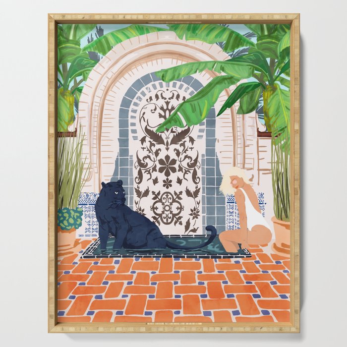Frienaissance #Painting #Wildlife #Illustration Serving Tray